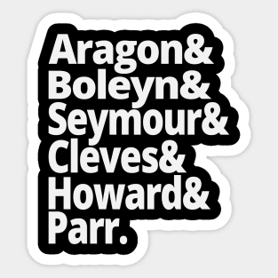 Wives of Henry VIII British History Anne Bolelyn Sticker